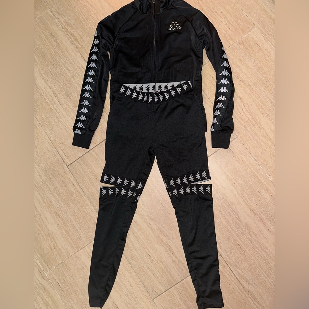 Kappa Track Jacket & Tights 🖤🐼